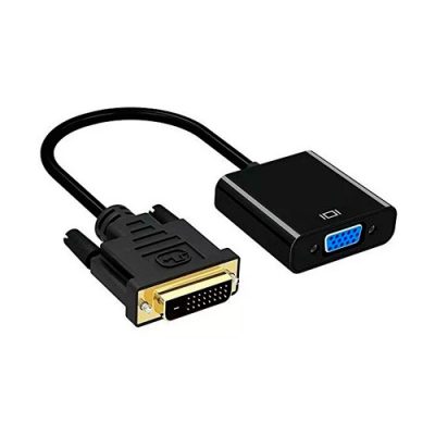 ADAPTADOR CONVERTIDOR DE VIDEO ACTIVO DVI-D 24+1 MACHO A VGA HEMBRA