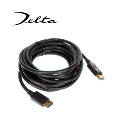 CABLE ADAPTADOR DE VIDEO DELTA DISPLAY PORT A DISPLAY PORT MACHO 1.8mts HD