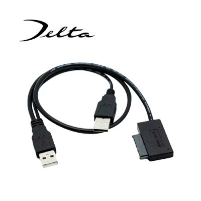 CABLE CONVERTIDOR DELTA DE USB 2.0 A SLIMLINE SATA 13 PINES