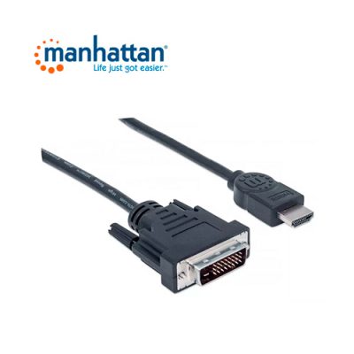 CABLE CONVERTIDOR MANHATTAN DE HDMI A DVI 24+1 1.8mts.