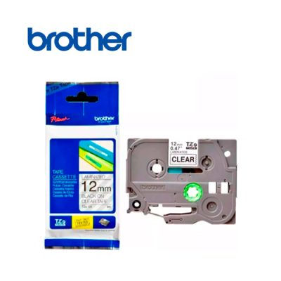 CINTA BROTHER TZE-1312PK AZE-131L1 NEGRO SOBRE BLANCO DE 12mm 8mts. PARA P-TOUCH PT-H110