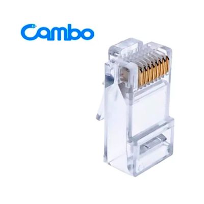 CONECTORES CAMBO PLUG RJ45 CAT6 EZ DE PASO PLASTICOS FUNDA 100u.