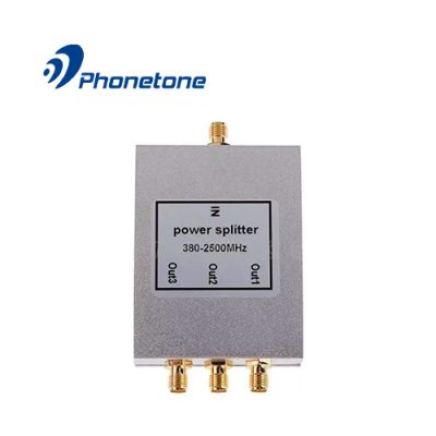 DIVISOR DE POTENCIA DE 1 A 3 VIAS 380-2500MHz PARA AMPLIFICADORES DE SEÑAL CELULAR CONECTOR SMA-HEMBRA