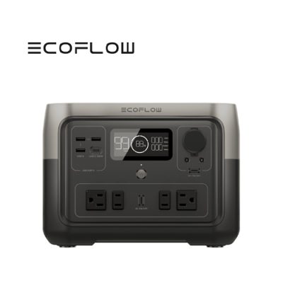 ESTACION DE CARGA CON BATERIAS LFP ECOFLOW RIVER2-MAX PORATIL DE 1000W 4 SALIDAS 120V, USB, USB-C, LCD