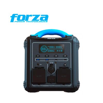 ESTACION DE CARGA CON BATERIAS LMFP FORZA FPP-T700 PORATIL DE 700W 2 SALIDAS 120V, USB, USB-C, LCD