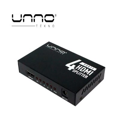 SPLITTER DE VIDEO HDMI UNNO 4K DE 1 ENTRADA A 4 SALIDAS