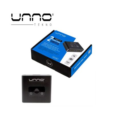 SWITCH SPLITTER DE VIDEO UNNO HDMI BIDIRECCIONAL DE 2 PUERTOS