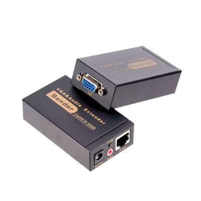 ADAPTADOR KIT EXTENSION ACTIVO VGA CON CABLE UTP HASTA 60mts