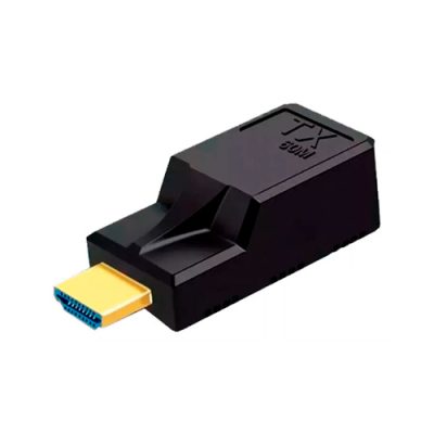 ADAPTADOR KIT EXTENSION DELTA HDMI CON CABLE UTP 1xRJ45 + CABLE DE ALIMENTACION HASTA 60mts.