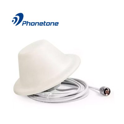 ANTENA DOMO OMNIDIRECCIONAL PHONETONE TQJ 5dBi 698-2700 MHZ + CABLE 5m CONECTOR N MACHO