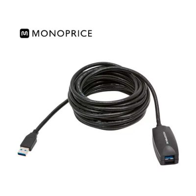 CABLE EXTENSION ACTIVA MONOPRICE PID-9470 USB 3.0 TIPO AA MACHO HEMBRA 4.5mts