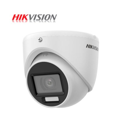 CAMARA DE VIGILANCIA TURBO HD DOMO HIKVISION DS-2CE76D0T-EXLMF 2MP 1080P 2.8mm DIA Y NOCHE, EXIR (metal)