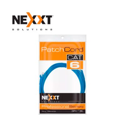 CABLE DE RED UTP PATCH CORD NEXXT PCGPCC6CM01 CAT6 CERTIFICADO1 PIE