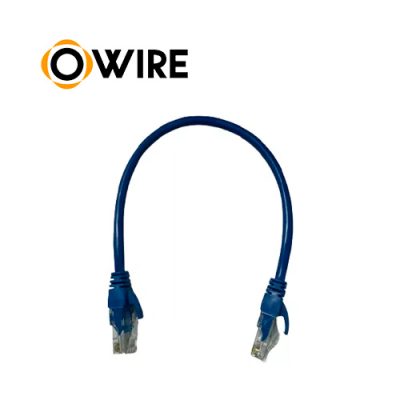 CABLE DE RED UTP OWIRE PATCH CORD AZUL CAT6 0.3mts.