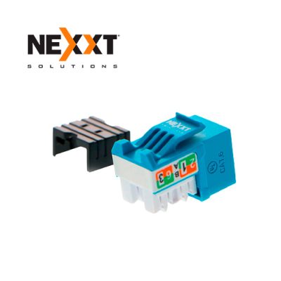 CONECTOR KEYSTONE JACK CAT6 RJ-45 HEMBRA NEXXT PCGKJC6TYRJBK AZUL