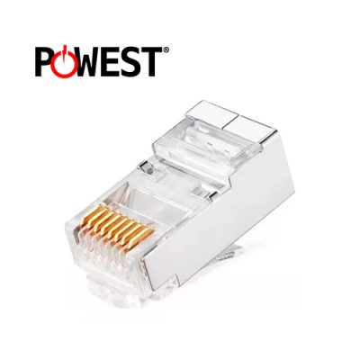 CONECTORES PLUG RJ45 POWEST BLINDADOS CAT6