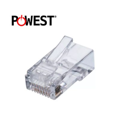 FUNDA 100 CONECTORES PLUG RJ45 POWEST NRJ6-0602 PLASTICOS CAT6