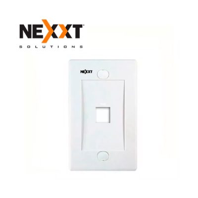 FACEPLATE DE 1 PUERTO NEXXT AW160NXT01 BLANCO TAPA PARA CAJA SOBREPUESTA