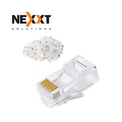 FUNDA DE 100 CONECTORES NEXXT RJ-45 CATEGORIA 5E CAT 5E NUEVO