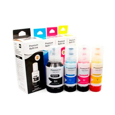 KIT DE 4 TINTAS REFILL INK 504G NEGRO AMARILLO CIAN MAGENTA 70ml.