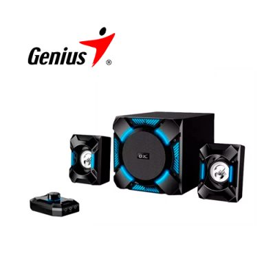 PARLANTES GENIUS SW-G2.1-1200 DE 36W LED GAMER PARA PC/TV