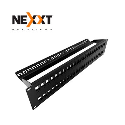 PATCH PANEL NEXXT PCGPPMO1U48HDBK MODULAR CAT6 HD 1UR 48 PUERTOS