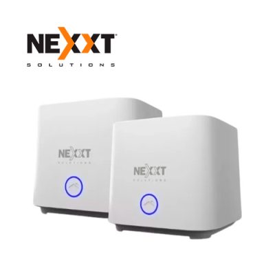 SISTEMA DE EXTENSIÓN WIFI 6 INALAMBRICO MESH AX1800 NEXXT BOLT NCM-X1800 DOBLE BANDA MU-MIMO PUERTOS GIGABIT BT 2-PACK