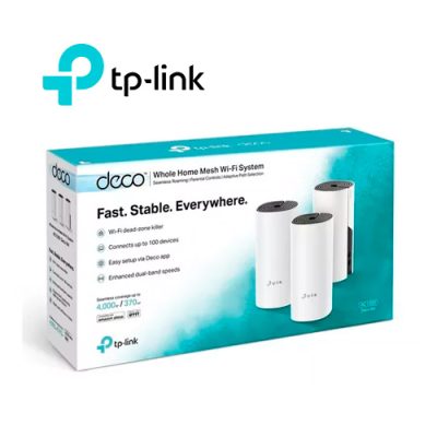 SISTEMA DE EXTENSIÓN WIFI INALAMBRICO MESH TP-LINK DECO M4 AC1200 DOBLE BANDA GIGABIT BT 3-PACK