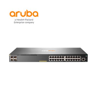 SWITCH HP ARUBA JL261A 2930F-24G-POE+ ADMINISTRABLE L3 DE 24 PUERTOS GIGABIT 10/100/1000 PoE+ 370W + 4 PUERTOS SFP