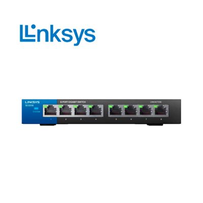 SWITCH LINKSYS SE3008 DE 8 PUERTOS GIGABIT 10/100/1000 MBPS