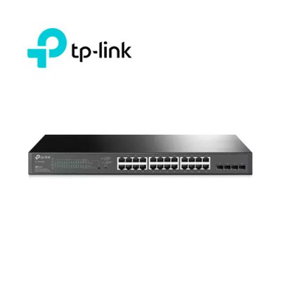 SWITCH TP-LINK TL-SG2428P ADMINISTRABLE L2 DE 24 PUERTOS 10/100/1000 POE+ CON 4 PUERTOS GIGABIT SFP