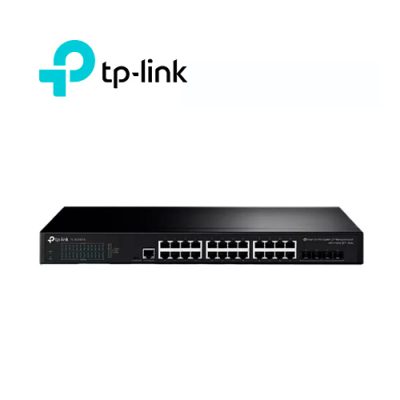 SWITCH TP-LINK TL-SG3428X ADMINISTRABLE L2 DE 24 PUERTOS 10/100/1000 + 4x10GIGABIT SFP RACKEABL