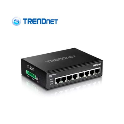 SWITCH TRENDNET INDUSTRIAL TI-G80 DE 8 PUERTOS GIGABIT 10/100/1000 DIN-RAIL