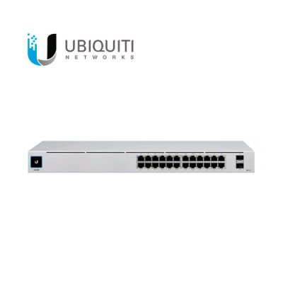 SWITCH UBIQUITI USW-24-POE UNIFI ADMINSITRABLE L2 24 PUERTOS GIGABIT 10/100/1000 CON 16 PUERTOS POE + 2 PUERTOS SFP RACKEABLE