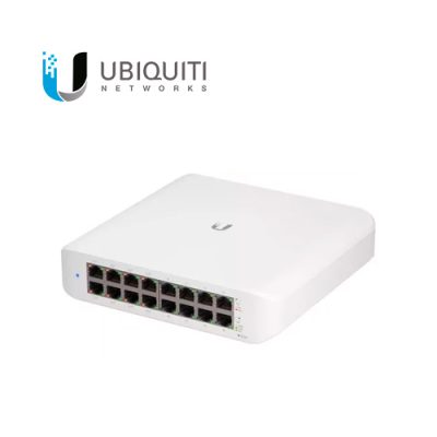 SWITCH UBIQUITI USW-LITE-16-POE ADMINISTRABLE DE 16 PUERTOS 10/100/1000 MBPS PoE+ 60W CON 8 PUERTOS POE