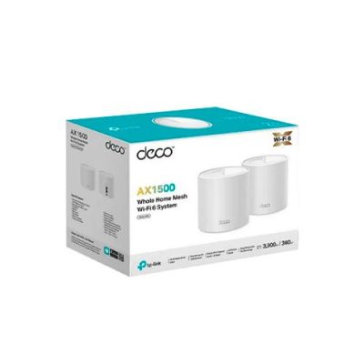 SISTEMA DE EXTENSIÓN WIFI 6 INALAMBRICO MESH AX1500 TP-LINK DECO X10 DOBLE BANDA MU-MIMO PUERTOS GIGABIT BT 2-PACK