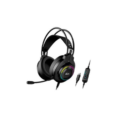 HEADSET GENIUS GAMING HS-GX580U CON MICROFONO Y CONTROL DE VOLUMEN AJUSTABLE LED USB