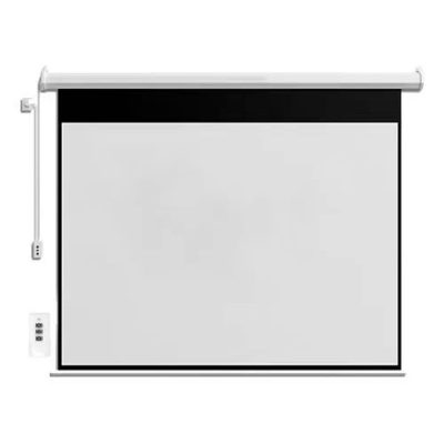 PANTALLA DE PROYECCION ELECTRICA PP-28738 203 x 154cm 4:3 100″ PLEGABLE CONTROL R.