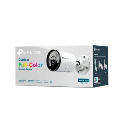 CAMARA IP DE VIGILANCIA BALA TP-LINK VIGI S345 4MP H.265+, MICRO-SD, IP67 EXTERIOR, AUDIO, FULL COLOR DIA Y NOCHE, PoE/12 VDC