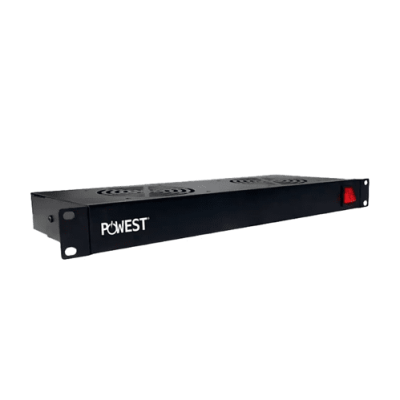KIT DE VENTILACION POWEST NKITV-2317 DOBLE CON CHASIS PARA RACK 1UR 120V