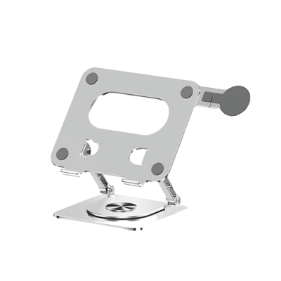 SOPORTE AJUSTABLE PARA LAPTOP 17″ Y CELULAR MAGENETICO INCLINABLE 180°, BASE GIRO 360° DE ALUMINIO