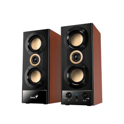 PARLANTE GENIUS SP-HF800BT BLUETOOTH 20W, USB, AUDIO 3.5MM, CONTROL DE VOLUMEN MADERA