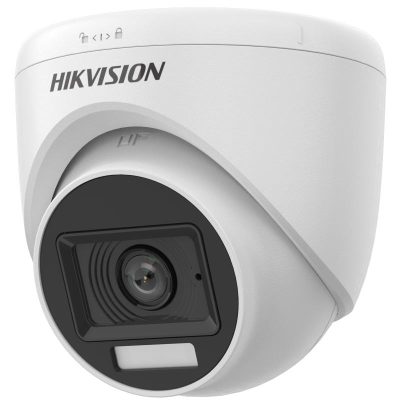 CAMARA DE VIGILANCIA TURBO HD DOMO HIKVISION DS-2CE76K0T-LPFS 5MP 3K 2.8mm IP67 DIA Y NOCHE AUDIO (plástico)