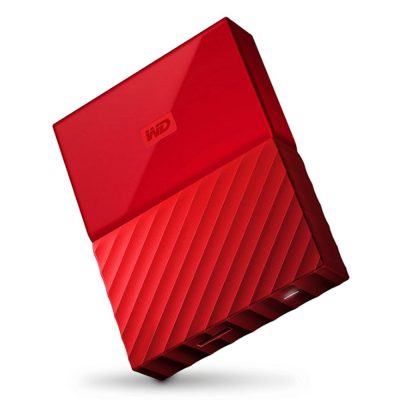 DISCO DURO WD WDBYFT0020BRD-WESN MY PASSPORT PORTABLE STORAGE USB 3.2 DE 2TB 2.5″ ROJO
