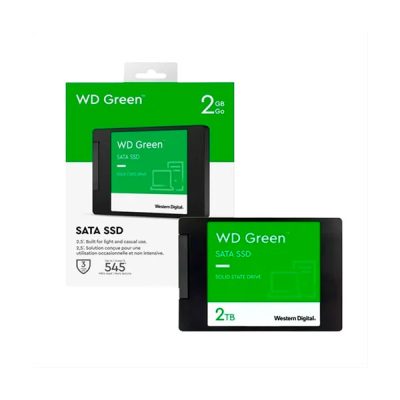 DISCO SOLIDO SSD WESTERN D. WDS200T5G0A-00CPT0 DE 2TB SATA III 2.5″ 7mm GREEN