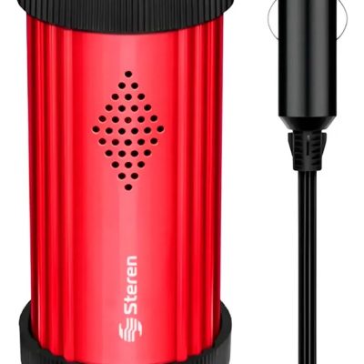 INVERSOR DE VOLTAJE STEREN INV-125 DE AUTO 150W 2 TOMAS 1 USB 12V