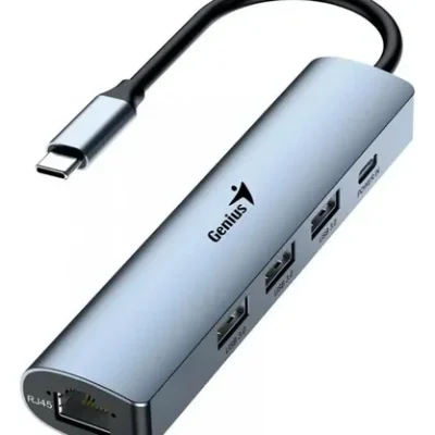 HUB GENIUS UH-545 5 EN 1 USB-C +3xUSB3.0 +LAN + USB-C