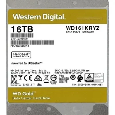 DISCO DURO WESTERN D. WD161KRYZ DE 16TB PC STORAGE SATA 3.5″ GOLD