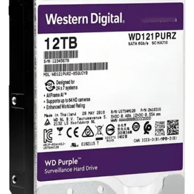 DISCO DURO WESTERN D. WD122PURP-85CCFY0 DE 12TB PC STORAGE SATA 3.5″ PURPLE PRO