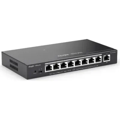 CLOUD SWITCH RUIJIE REYEE RG-ES209MG-P ADMINISTRABLE L2 DE 8 PUERTOS 2.5GIGABIT POE+ 130W + PUERTOS SFP+